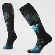 Smartwool Womens Ski Full Cushion Alpine Auroras OTC Socks Black