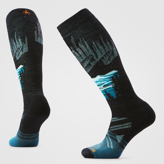 Smartwool Womens Ski Full Cushion Alpine Auroras OTC Socks Black