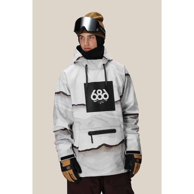 686 Mens Waterproof Hoody Smoke Mountain Print