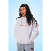 686 Womens Hello Kitty Bonded Fleece Pullover Hoody Hello Kitty White Red