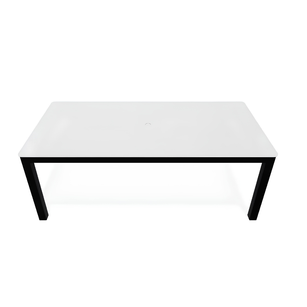 Telescope Casual Origins Marine Grade Polymer rectangular outdoor coffee table with powder-coated aluminum frame