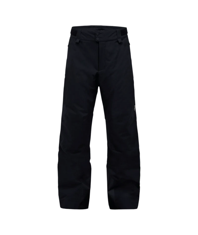 Peak Performance Maroon HIPE 2L Insulated Shell Pants Men in Black, front view