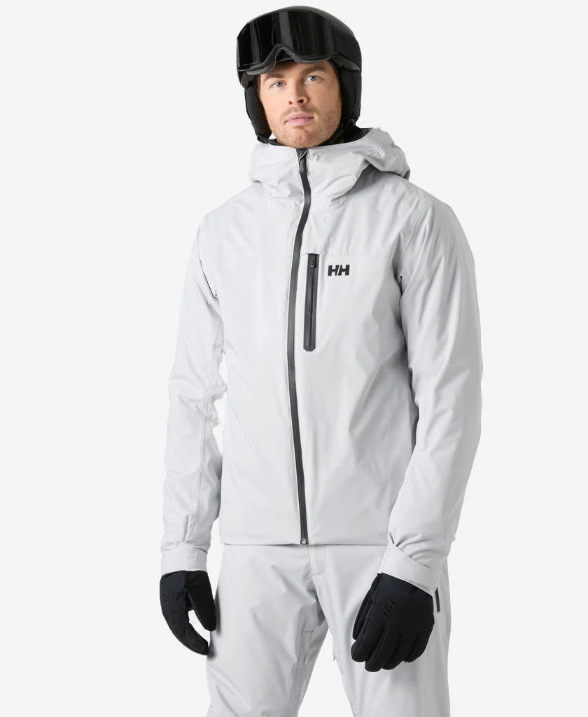 Helly Hansen Swift 3In1 Jacket in Grey Fog, on-body front