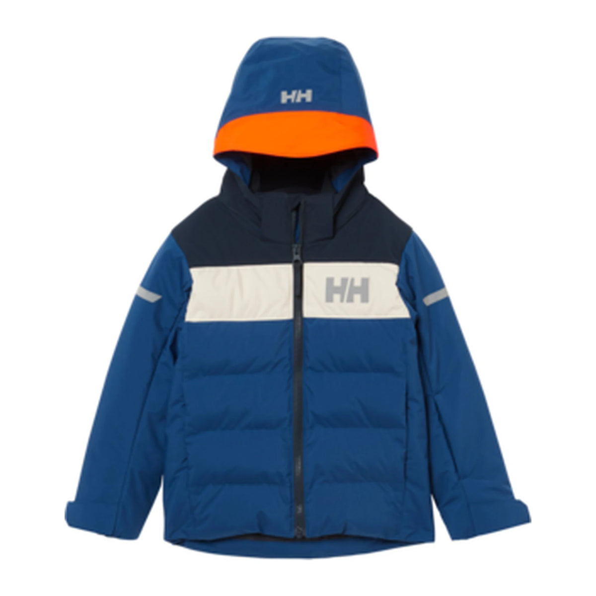 Helly Hansen Kids Vertical Insulated Jacket in Dark Blue, front
