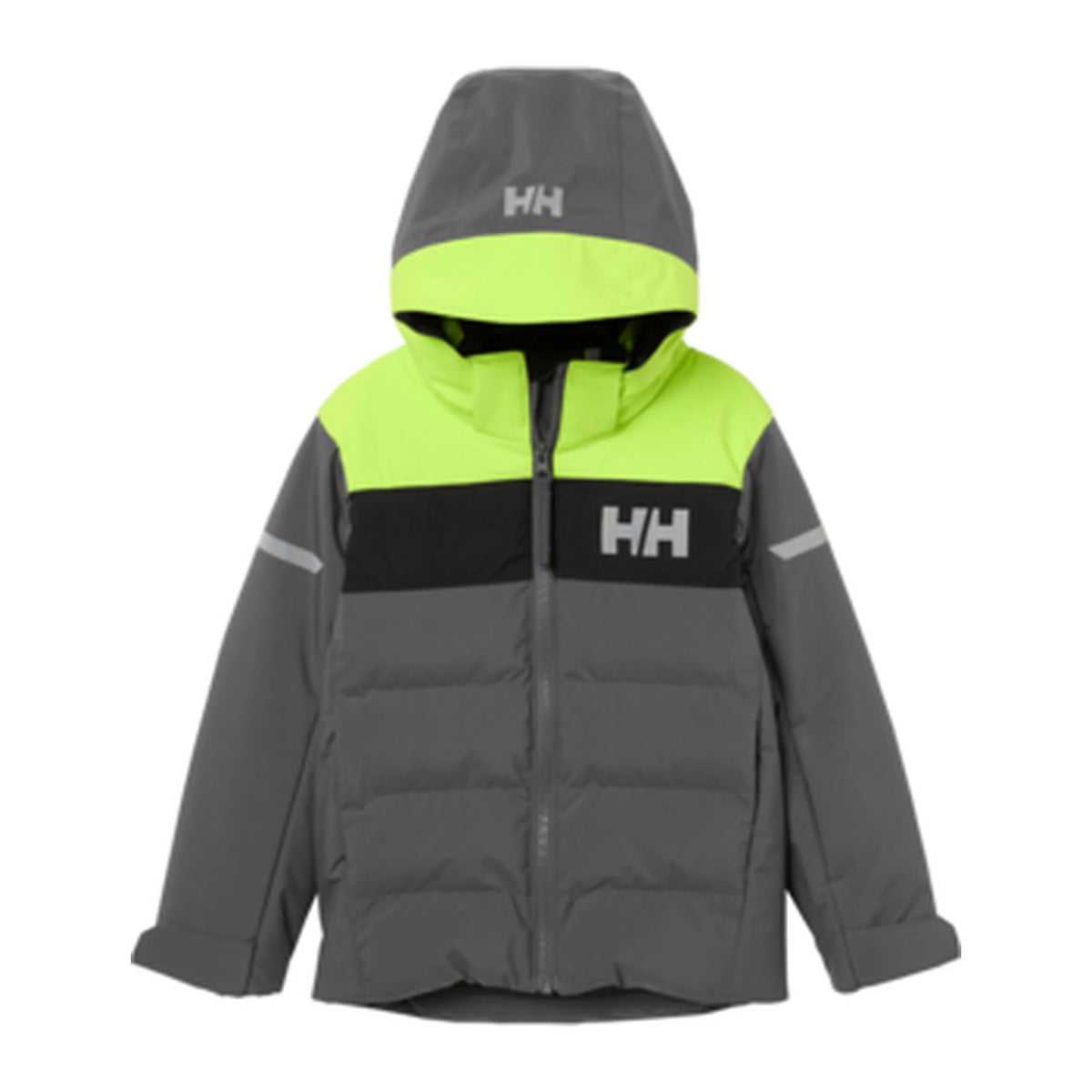 Helly Hansen Kids Vertical Insulated Jacket in Thunder Grey, front