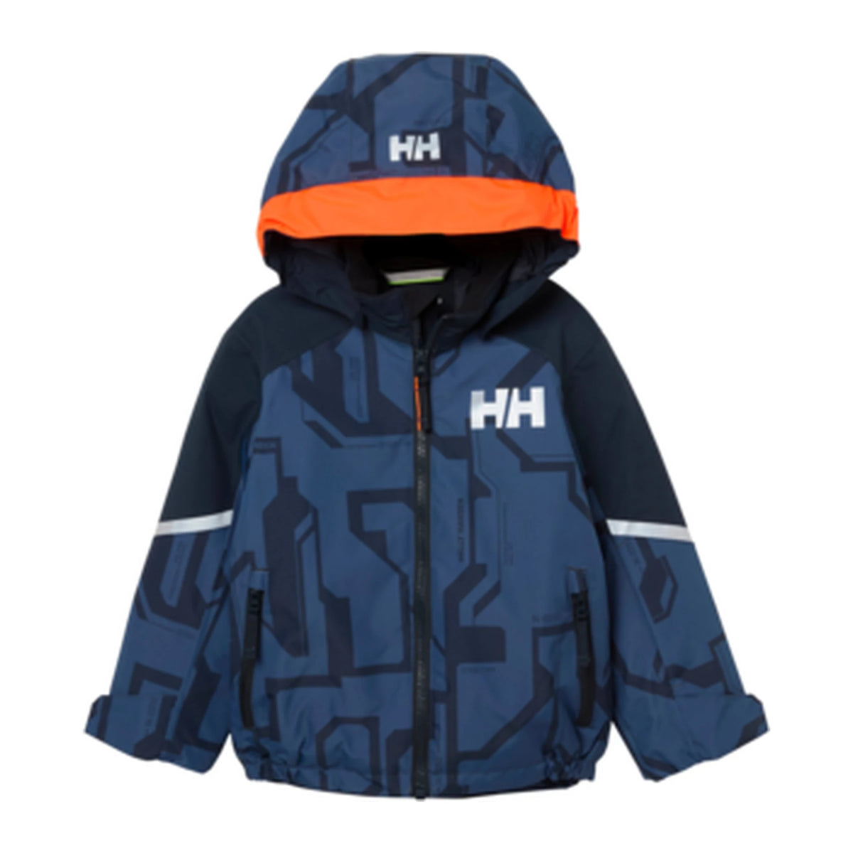 Helly Hansen Kids Legend Jacket in Dark Blue Aop, front