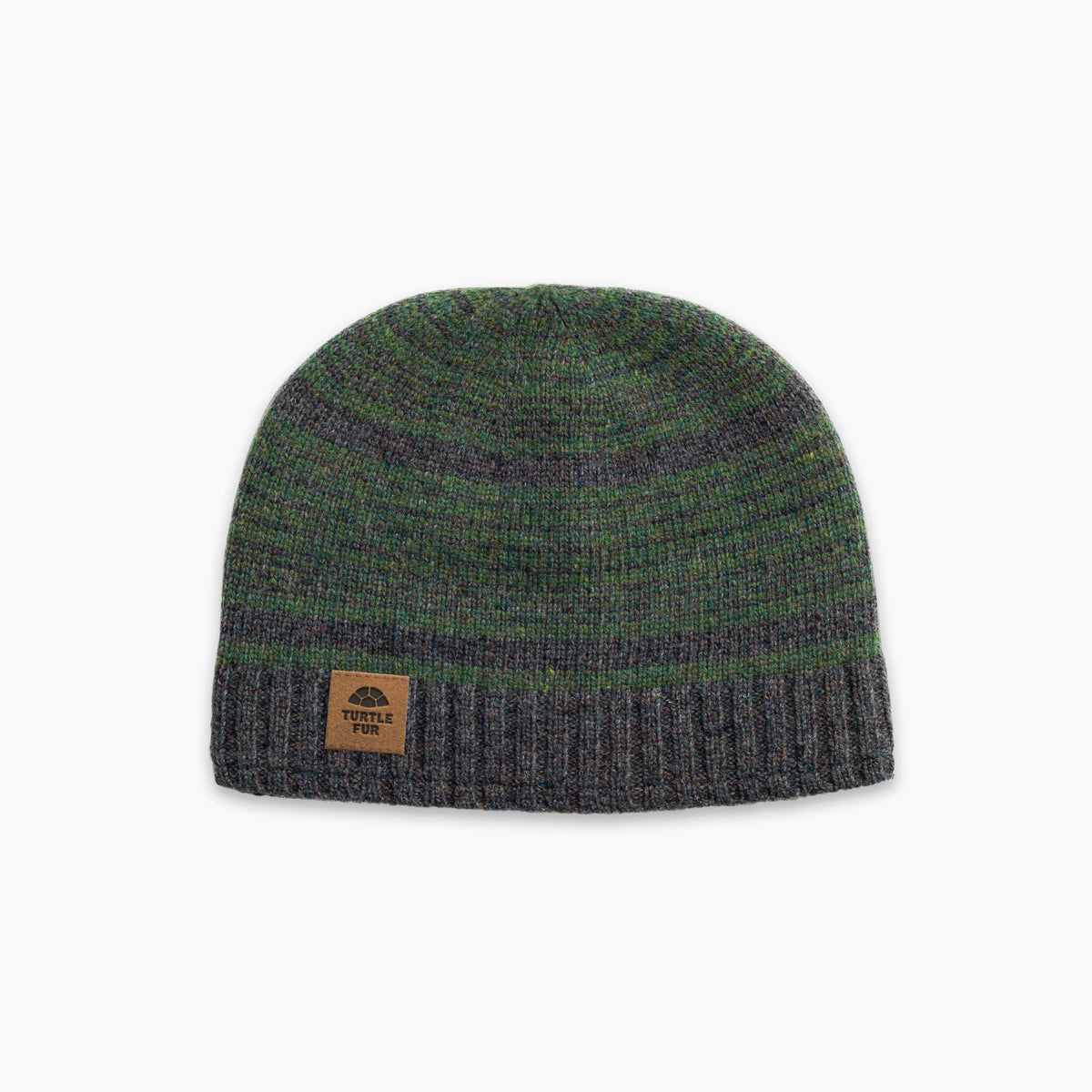 Turtle Fur Lambswool Schist Hat Dark Green