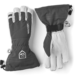 Hestra Army Leather Heli Ski Glove Grey