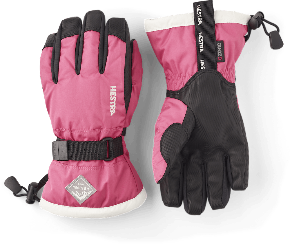 Hestra Gauntlet CZone Junior Glove Fuchsia / Ivory