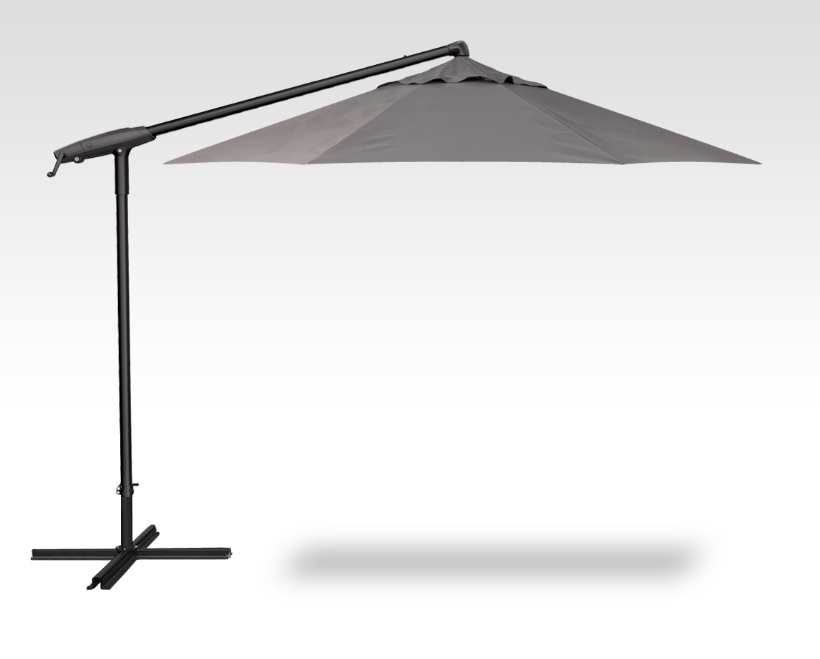 Treasure Garden 10 Cantilever Umbrella AG19 / Black / Charcoal - 3450 (D)
