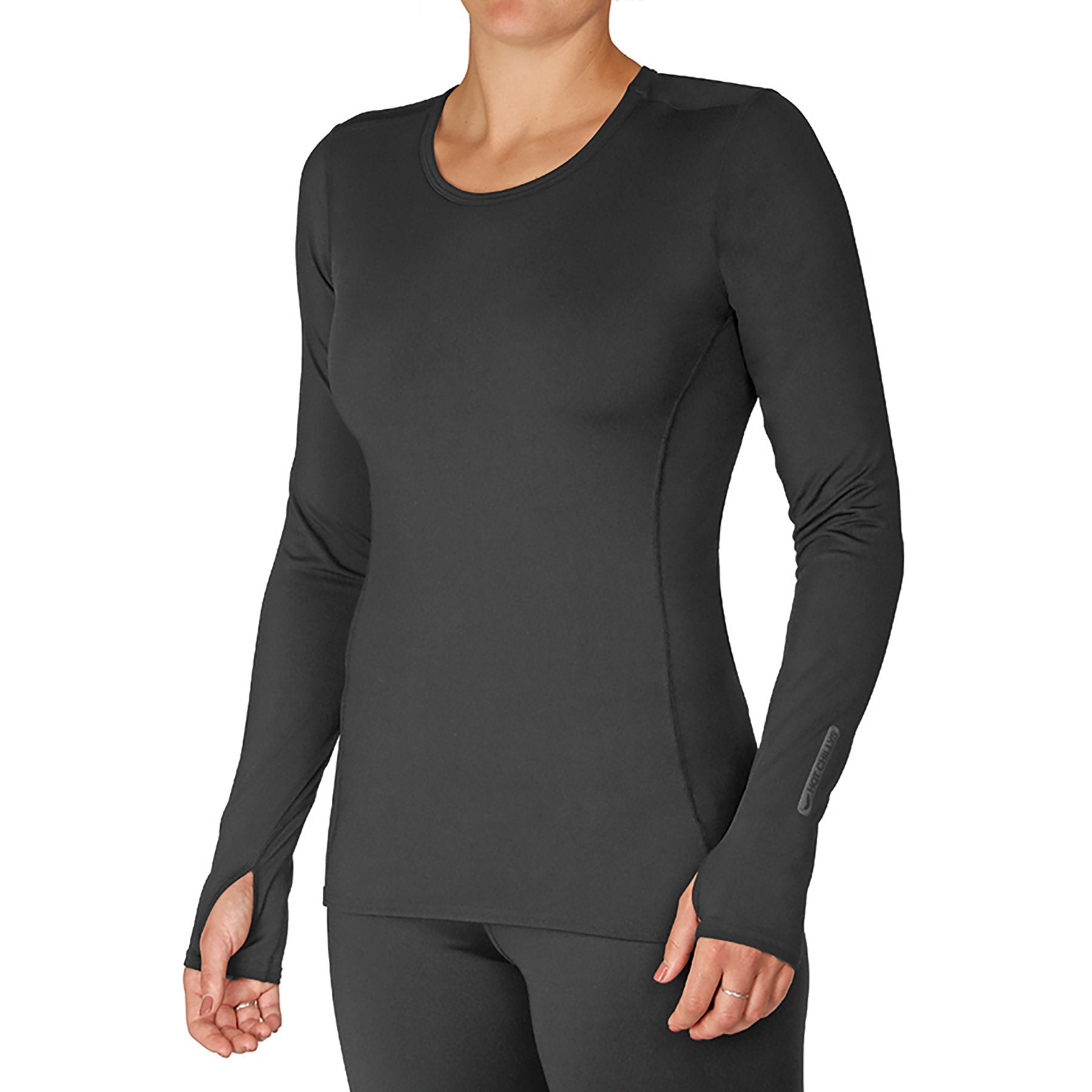 Hot Chillys Womens Crew (Black)