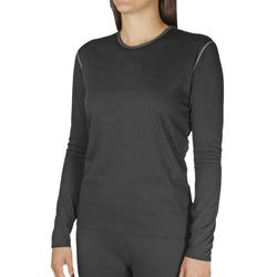Hot Chillys Womens Crew Bi-Ply (Black)