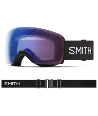 Smith Skyline XL Goggles Black + ChromaPop Photochromic Rose Flash Lens