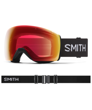 Smith Skyline XL Goggles Black + ChromaPop Photochromic Red Mirror Lens
