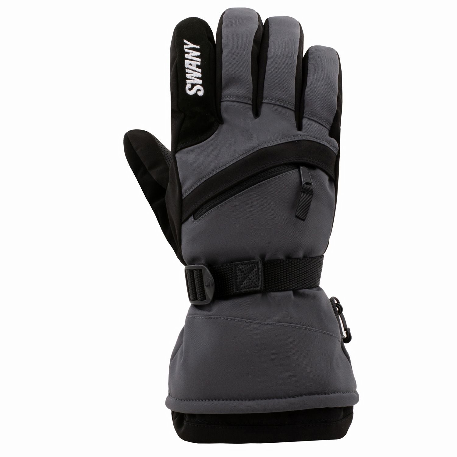 Swany America Swany Mens X-Over Glove 2.2 Charcoal Gray / Black